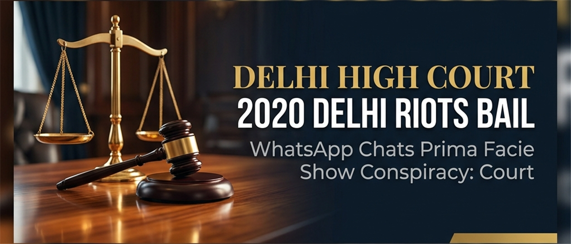 Says WhatsApp Chats Prima Facie Show ‘Conspiracy’ In 2020 Delhi Riots