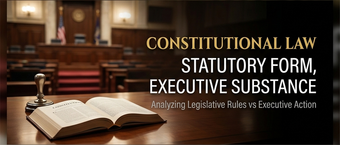 Statutory Form, Executive Substance